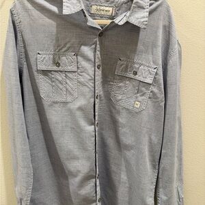 Depart West Men’s Light Blue Button-Up Shirt